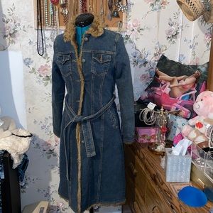 Jean jacket trench coat